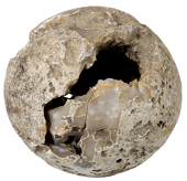 British Iron Age, A hollowed flint nodule container, used as a container for the Lenham hoard and found in-situ with...