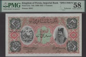 Imperial Bank of Persia, printers archival specimen 3 Tomans, Teheran, ND (c.1910-18), black serial number range C/C...
