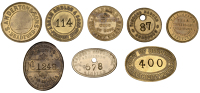 Miscellaneous Tokens and Checks, West Yorkshire, Bradford, Abram Ambler & Sons, Prospect Mills, Wilsden, brass,...