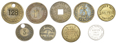 Miscellaneous Tokens and Checks, West Yorkshire, Halifax, Baldwin & Walker, uniface brass, stamped 128, 32mm,...