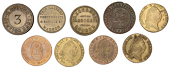Miscellaneous Tokens and Checks, North Yorkshire, Harrogate, Exchange Stores, brass Sixpence, 26mm, A. Fattorini,...
