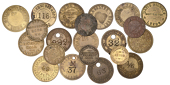 Miscellaneous Tokens and Checks, West Yorkshire, Leeds, Maclea & March, brass, unissued, 31mm; Robert Middleton,...
