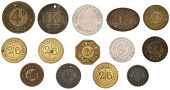Miscellaneous Tokens and Checks, North Yorkshire, Middlesbrough, Barnard & Co, brass 1/2lb, 24mm, Keay’s (Est....