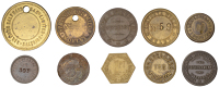 Miscellaneous Tokens and Checks, West Yorkshire, Morley, Springfield Mills, uniface brass, stamped 190, 32mm;...