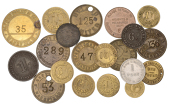 Miscellaneous Tokens and Checks, West Yorkshire, Wakefield, Alverthorpe Mills, Colbeck Bros Ltd, uniface brass,...