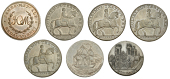 18th Century Tokens, Bedale, James Metcalf, Skidmore’s Halfpenny, 1792, 10.53g/6h (DH 9c); Hull, Jonathan Garton,...