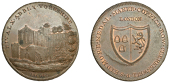 18th Century Tokens, Rievaulx, Skidmore’s Clerkenwell series, Penny, ruins of Rievaulx Abbey, rev. fictitious...