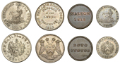 19th Century Tokens, Leeds, John Smalpage and S. Lumb, Shilling, 1812, 4.44g/6h (D 31), Sixpence, 1812, 2.19g/6h (D...