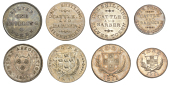 19th Century Tokens, Whitby, Association, Shilling, 1811, 4.09g/6h (D 75); York, Robert Cattle and James Barber,...
