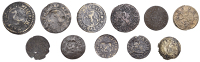 LONDON (City), Abchurch Lane, R.S.P. at the lambe, Farthing, 1649, 0.57g/12h (N 6427; BW. 5); Aldgate Without,...
