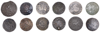 LONDON (City), Billingsgate, R[obert] C[ash], Farthing, 0.64g/6h (N 6559; BW. 197); Bishopsgate, Rich Levet,...
