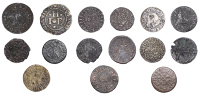 LONDON (City), Holborn, Baptist Frere, Farthing, 1661, 0.52g/6h (N 7078; BW. 1408), E.S.H. at the globe tavern,...