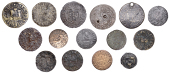 LONDON (City), Old Change, N.I.B. at the willow tree, Farthing, 0.74g/6h (N 7444; BW. 2127); Paternoster Row, J[ohn]...