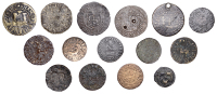 LONDON (City), Old Change, N.I.B. at the willow tree, Farthing, 0.74g/6h (N 7444; BW. 2127); Paternoster Row, J[ohn]...