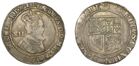 James VI (1567-1625), After Accession, Tenth coinage, Twelve Shillings, mm. thistle-head, reads fran & hib rex, rev....