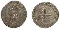 Mary (1542-1567), First period, Testoon, type IIIb, 1557, mm. small cross potent on obv., crown on rev., wide...