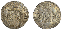 Mary (1542-1567), Second period (with Francis), Testoon, type II, 1560, mm. cross potent, obv. legend ends q, no...