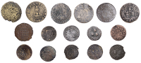 LONDON (Metropolitan Middlesex), Flemish Churchyard, R.E.B the shvger lofe, Farthing, 0.98g/6h (N 8223; D 1105A);...