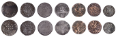 MIDDLESEX (Rural), Highgate, Philip Allen, Halfpenny, 1667, 1.02g/9h (N 9172; BW. 93); Isleworth, Gerge and Susan...
