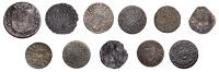 NORFOLK, Aldeby, Phillip Robats, Farthing, 0.74g/6h (N 3005; BW. 2); Aylsham, Japhery Flaxman, Farthing, 1664,...