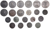 NORFOLK, Norwich, City Farthings (9), 1667 (5), 3.91g/6h, 3.53g/6h (both N 3109; BW. 225), 3.81g/6h (N 3111; BW....