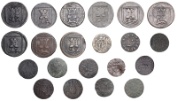 NORFOLK, Norwich, City Farthings (9), 1667 (5), 3.91g/6h, 3.53g/6h (both N 3109; BW. 225), 3.81g/6h (N 3111; BW....