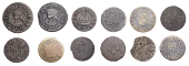 NORTHAMPTONSHIRE, Oundle, Town Halfpence (2), undated, 2.44g/12h (W 81; N 3416; BW. 88), 1669, 2.10g/12h (W 82; N...