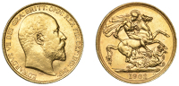 Edward VII (1901-1910), Two Pounds, 1902 (Hill T40; S 3967). Good very fine	 £1,000-£1,200