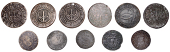 SOMERSET, Axbridge, William Hopkins, Farthing, 1656, 0.89g/12h (N 3943; BW. 2); Bath, City Farthings (5), 1659,...