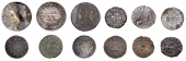 SOMERSET, Bruton, Borough Farthing, 1669, 1.06g/12h (N 3995; BW. 75); Chard, Borough Farthing, 1669, 1.41g/9h (N...