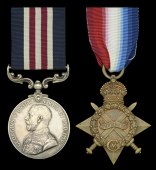 A Great War ‘Western Front’ M.M. pair awarded to Sergeant T. J. Badcoe, 3rd Regiment, South African Infantry,...