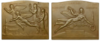 BELGIUM, Exposition Universelle et Internationale, Brussels, 1935, a bronze award plaque by A. Bonnetain for Fonson,...