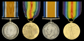 Pair: Private C. W. Arendse, 3rd Regiment, South African Infantry, who was killed in action on the Western Front on...