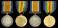 Pair: Private C. W. Arendse, 3rd Regiment, South African Infantry, who was killed in action on the Western Front on...