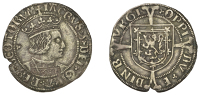 James V (1513-1542), Second coinage, Groat, Holyrood Abbey mint, type IIIb (iv), bust right with mantle and corded...