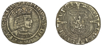 James V (1513-1542), Second coinage, Groat, Holyrood Abbey mint, type IIIc (iv), bust right with mantle and smooth...