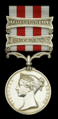 Indian Mutiny 1857-59, 2 clasps, Relief of Lucknow, Lucknow (Thos. Dinner, 1st Bn. 23rd R.W. Fusrs.) surname largely...