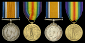 Pair: Private E. E. Tucker, 3rd Regiment, South African Infantry, who was killed in action during the Battle of the...