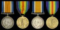 Pair: Private E. E. Tucker, 3rd Regiment, South African Infantry, who was killed in action during the Battle of the...