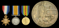 Pair: Private J. Sackville, 3rd Regiment, South African Infantry, who was killed in action during the Battle of the...