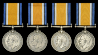 British War Medal 1914-20 (4) (Pte. A. J. Amoore. 3rd S.A.I.; Pte. R. Blom. 3rd S.A.I.; Pte. W. A. Cassell. 3rd...