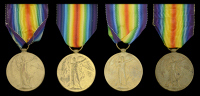 Bilingual Victory 1914-19 (4) (Pte. M. Marais. 3rd S.A.I.; Pte. J. S. Oddy. 3rd S.A.I.; Pte. J. W. Pocock. 3rd...
