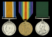 Three: Sergeant W. Irons, 4th Regiment, South African Infantry

British War and Bilingual Victory Medals (Pte. W....