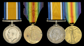 Pair: Private A. J. Best, 4th Regiment, South African Infantry, who was killed in action on the Western Front on 23...