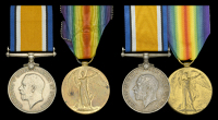 Pair: Private A. J. Best, 4th Regiment, South African Infantry, who was killed in action on the Western Front on 23...