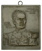 FRANCE, Philippe Ledemé, 1906, a uniface cast bronze plaque by L. Barillet, half-length bust of Ledemé in military...