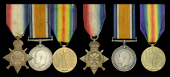 Three: Sergeant A. G. Downard, 4th Regiment, South African Infantry
1914-15 Star (Pte. A. G. Downard 8th Infantry);...