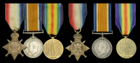 Three: Sergeant A. G. Downard, 4th Regiment, South African Infantry
1914-15 Star (Pte. A. G. Downard 8th Infantry);...