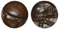 NEW ZEALAND, Goodbye Soldier, 2015, a cast bronze high-relief medal by J. Andrew, head of soldier in beret left, lip...