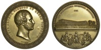 ENGLAND, The Great Exhibition, Hyde Park, London, 1851, a bronze-gilt medal by Allen & Moore, bust of Prince Albert...